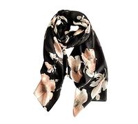 LumiSyne Sciarpe In Cotone Donna Farfalle Fiore Stampato Tessuta a Spina Di Pesce Lungo Morbido Foulard Leggera Scialle Stole Protezione Solare Quattro Stagioni