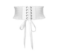 LumiSyne Stringata Corsetto Cintura Per Donna Cintura Larga Elasticizzata Design Bottoni a Pressione Moda Balze Elastica Cintura In Vita Vintage Cintura Cinch Per Vestito Soprabito Tutine