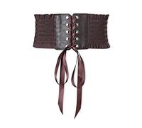 LumiSyne Stringata Corsetto Cintura Per Donna Cintura Larga Elasticizzata Design Bottoni a Pressione Moda Balze Elastica Cintura In Vita Vintage Cintura Cinch Per Vestito Soprabito Tutine