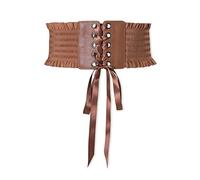 LumiSyne Stringata Corsetto Cintura Per Donna Cintura Larga Elasticizzata Design Bottoni a Pressione Moda Balze Elastica Cintura In Vita Vintage Cintura Cinch Per Vestito Soprabito Tutine