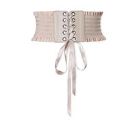LumiSyne Stringata Corsetto Cintura Per Donna Cintura Larga Elasticizzata Design Bottoni a Pressione Moda Balze Elastica Cintura In Vita Vintage Cintura Cinch Per Vestito Soprabito Tutine