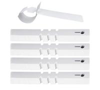 LUMITERRA 400 Pcs Marcatori per Piante, Etichette dell'albero di Plastica Della Pianta, Avvolgenti Tag Pianta, Tag Sospeso Avvolgenti per le Etichette Degli Alberi, 21 * 2 cm, Bianco