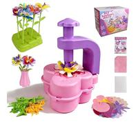 LUMITERRA Kit Lavoretti Creativi per Bambini, Fai Da Te Artigianale Laboratorio dei Fiori, DIY Bouquet Fiori Giocattoli Ragazza Giochi Educativi, Natale Compleanno Regalo Bimba 3 4 5 6 7 8 9 10 Anni