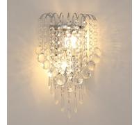 Lumiup Lampada da Parete in Cristallo K9, Applique da Parete Interno 2 x E14, Lampada da Muro Moderno, Lampada da Comodino, Applique Camera da Letto per Soggiorno, Corridoio (Senza Lampadine)