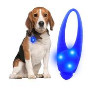 Lumive Luce di sicurezza a LED per cani, gatti, ciondolo portachiavi con 3 modalità lampeggianti, collare luminoso per passeggiate e sport all'aria aperta