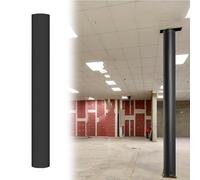 Lumivex Protezione per palo da Basket Basement Pole Padding Wrap Around Black, Round Safety Pads Column Cover for Playground, Gym And Basketball Hoop(8"x8"/20.3x20.3cm)