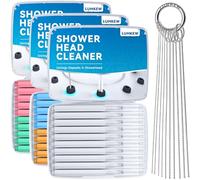 Lumkew Plettri per la pulizia del soffione della doccia, varie dimensioni, spazzola per la pulizia del soffione della doccia Unlcogger con ugello piccolo foro, 30 pezzi