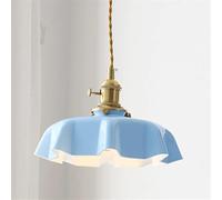 Lumo Ciondolo in Vetro Medievale Francese Light a Testa Singola Lampada Europea di ristorazione con retrò Americano - Ideale per Bar, corridoi, capezzale