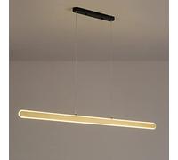 Lumo Ciondolo LED Lampone lineare Minimalista soffitta Moderna, Lampada Lunga lampade a Sospensione 3 lampadari in modalità Colore per la Sala Pranzo Vivente Isola da Cucina