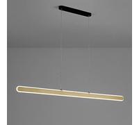 Lumo Ciondolo LED Lampone lineare Minimalista soffitta Moderna, Lampada Lunga lampade a Sospensione 3 lampadari in modalità Colore per la Sala Pranzo Vivente Isola da Cucina