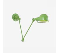 Lumo del Braccio Altalena Lampada da Parete in Metallo retrò Industriale Regolabile telescopico sconting funce focolaio di Lettura telescopica Multipla (Verde)
