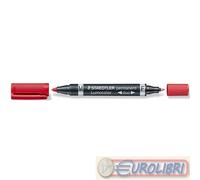 LUMOCOLOR 10PZ DUO ROSSO PENNARELLO STAEDTLER