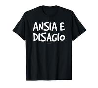 LUMOMIX Maglietta Regalo Divertente Persone Ansiose Maglietta Ansia e Disagio