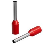 Lumonic 100 ghiere isolate da 1mm² rosse I La lunghezza è di 8mm, il diametro del collare in plastica è di 3mm I Stagnato per proteggere dalla corrosione