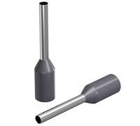 Lumonic 100 puntali isolati da 0,75mm² grigio I La lunghezza è di 8mm, il diametro del collare in plastica è di 2,8mm I Stagnato per proteggere dalla corrosione
