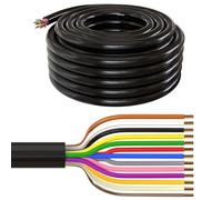 Lumonic 10m FLRYY Cavo del veicolo 13x1,5mm² nero | 13 core | Cavo per rimorchio | Cavo multiplo per autoveicoli | Resistente agli oli e ai carburanti, ritardante di fiamma | Bassa tensione