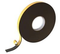 Lumonic 10m Nastro sigillante EPDM autoadesivo 20mm x 4mm I nastro per finestre e porte I guarnizione per finestre, porte, guarnizione in gomma per protezione dal freddo