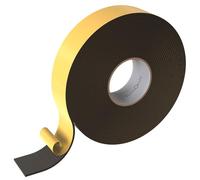 Lumonic 10m Nastro sigillante EPDM autoadesivo 50mm x 3mm I nastro per finestre e porte I guarnizione per finestre, porte, guarnizione in gomma per protezione dal freddo