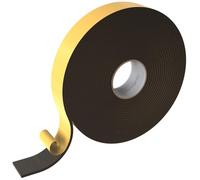 Lumonic 10m Nastro sigillante EPDM autoadesivo 50mm x 5mm I nastro per finestre e porte I guarnizione per finestre, porte, guarnizione in gomma per protezione dal freddo