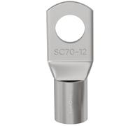 Lumonic 1x capocorda tubolare 70mm² M12 I capocorda a crimpare 70mm2 nudo SC70-12 capocorda ad anello 70mm², capocorda 70mm² I capocorda ad anello, capocorda ad anello per cavi