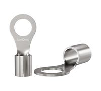 Lumonic 25x terminali a crimpare in bianco 1,5-2,5mm² I terminali a crimpare M4 non isolati I capicorda M4, capicorda a tubo 1,5mm2 2,5mm2 capicorda ad anello, connettori a crimpare