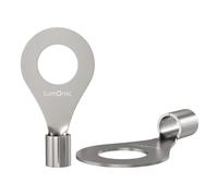 Lumonic 25x terminali a crimpare in bianco 1,5-2,5mm² I terminali a crimpare M6 non isolati I capicorda M6, capicorda a tubo 1,5mm2 2,5mm2 capicorda ad anello, connettore a crimpare