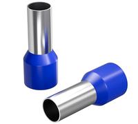 Lumonic 50 x 50mm² ghiere isolate blu I La lunghezza è di 20mm, il diametro del collare in plastica è di 15mm I Stagnato per proteggere dalla corrosione