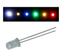 Lumonic 50x LED superluminosi di tipo 5mm - LED alta potenza da saldare da soli per il fai da te in colore bianco 6000K - Diametro: 5mm