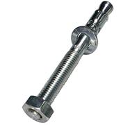 Lumonic 5x Ancoraggio pesante M10 x 115 zincato I Da utilizzare come ancoraggio metallico, ancoraggio a bullone, ancoraggio a saetta I Per vari tipi d