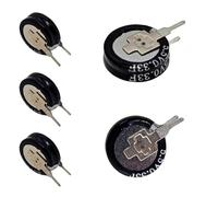 Lumonic 5x Supercap 0,33F 5,5V V-Type | EDLC direttamente applicabile, ad alta capacità | Monoblocco a 5,5 V - non è necessario il bilanciamento | Protezione da sfarfallio, backup, PLC, riscaldamento