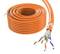 Lumonic CAT7 Cavo di rete S/FTP 20m | Cavo di Installazione AWG 23 | 100% Rame OFC | 10 Gbit/s | senza alogeni | 600 MHz | LAN Cavo, Ethernet Cavo