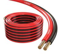 Lumonic Cavi per altoparlanti | 10m Rosso Nero | 2x 4mm² CCA | Cavo per diffusori HiFi | Linea audio doppia