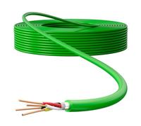 Lumonic Cavo bus premium 2x2x0,8 mm 10m | Completamente in rame OFC, schermato | verde con marcatura a metri | Casa intelligente, rete, controllo, automazione degli edifici