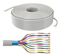 Lumonic Cavo telefonico JYSTY grigio | 10x2x0,6mm CCA | 50m | codice colore & schermato | Marcatura del metro | Cavo per telecomunicazioni, Cavo di collegamento telefonico