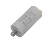 Lumonic Condensatore di avviamento 3µF 450V | con Spina I 26x55mm I 3uF I Condensatore motore con custodia in plastica I Condensatore di esercizio I per pompe, tosaerba, utensili