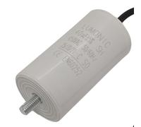 Lumonic Condensatore di avviamento 40µF 450V | con Filo I 45x84mm I 40uF I Condensatore motore con custodia in plastica I Condensatore di esercizio I per pompe, tosaerba, utensili