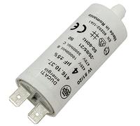 Lumonic condensatore di avviamento 416.10.37 B [incl. spina 6,3x0,8mm] | condensatore motore 4µF 425V 25x55mm I condensatore in contenitore plastico i