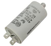 Lumonic condensatore di avviamento 416.10.82 B [incl. spina 6,3x0,8mm] | condensatore motore 6µF 400V 30x56mm I condensatore in custodia di plastica i
