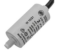 Lumonic condensatore di avviamento 416.17.74 A [incl. cavo 35cm] | condensatore motore 2µF 475V 25x49mm I condensatore in contenitore di plastica isol