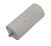 Lumonic Condensatore di avviamento 50µF 450V | con Spina I 45x100mm I 50uF I Condensatore motore con custodia in plastica I Condensatore di esercizio I per pompe, tosaerba, utensili