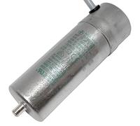 Lumonic condensatore di avviamento Hydra MKP-500 25-C [incl. cavo 40cm] | condensatore motore 25µF 470V 40x120mm I condensatore con custodia in metall