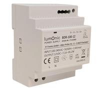 Lumonic I Alimentatore a binario top-hat BDR-100-12 I 12V / 85,2W I Input 100-240VAC I Protezione da sovraccarico I Alimentazione switching su guida DIN I Armadio elettrico