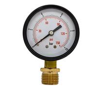 Lumonic I Manometro 0-6,0bar I 1/2 Dogana I Classe 2.5 I Collegamento al fondo I Diametro 60mm I Manometro I per aria compressa e acqua