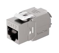 Lumonic Keystone RJ45 CAT7 | Montaggio semplice e senza attrezzi | T568A/B codificato a colori | per scatola da parete e pannello patch | PoE, fino a 10 Gbps | schermatura a 360° | scarico della