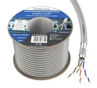 Lumonic LAN Cavo di rete 100m | LAN Cavo CAT5e F/UTP | Cavo di Installazione 4x 2x AWG26/1 (solidr) | 100MHz Gigabit Ethernet