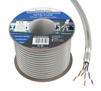 Lumonic LAN Cavo di rete 100m | LAN Cavo CAT5e F/UTP | Cavo Patch 4x 2x AWG26/7 (incagliato) | 100MHz Gigabit Ethernet