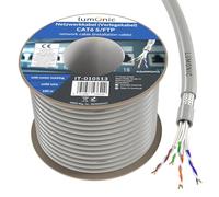 Lumonic LAN Cavo di rete 100m | LAN Cavo CAT6 S/FTP | Cavo di Installazione 4x 2x AWG24/1 (solidr) | 250MHz 10 Gbit/s Ethernet