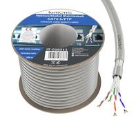 Lumonic LAN Cavo di rete 100m | LAN Cavo CAT6 S/FTP | Cavo Patch Flessibile 4x 2x AWG26/7 (incagliato) | 250MHz 10 Gbit/s Ethernet