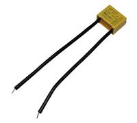 Lumonic MKP Condensatore di soppressione delle interferenze | 0,47µF 275V AC I 2-Pin Connessione I 2-Pin I 0,47uF, 470nF I Condensatore contro lo sfarfallio | per elettrodomestici, utensili elettrici,
