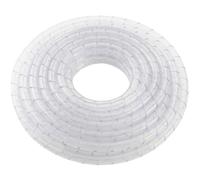 Lumonic Nastro a spirale 4mm Trasparente | 10m | Guaine per cavi 1,5-10mm | Flessibile, robusto e tagliabile su misura | Scrivania, automotive, industria